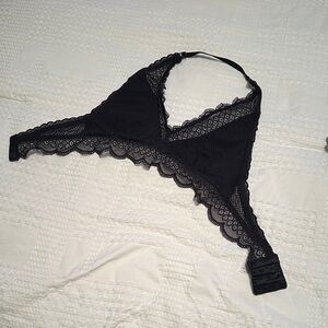 Aerie Black Lace Triangle Bralette